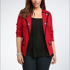 Torrid Size 3 Ponte Military Blazer